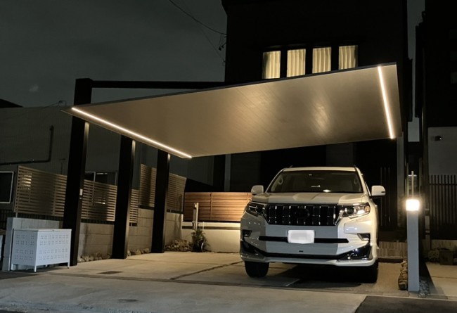 カーポートSC シームレスラインライト写真